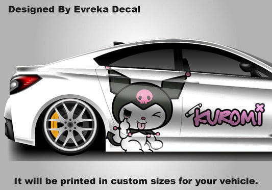 Kuromi Car Decals: Cuteness On the Go! Car Vinyl | Comics character, Designed Car Livery, Cast Vinyl Wrap - Evreka Decal