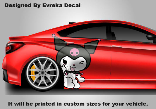Kuromi Car Decals: Cuteness On the Go! Car Vinyl | Comics character, Designed Car Livery, Cast Vinyl Wrap - Evreka Decal