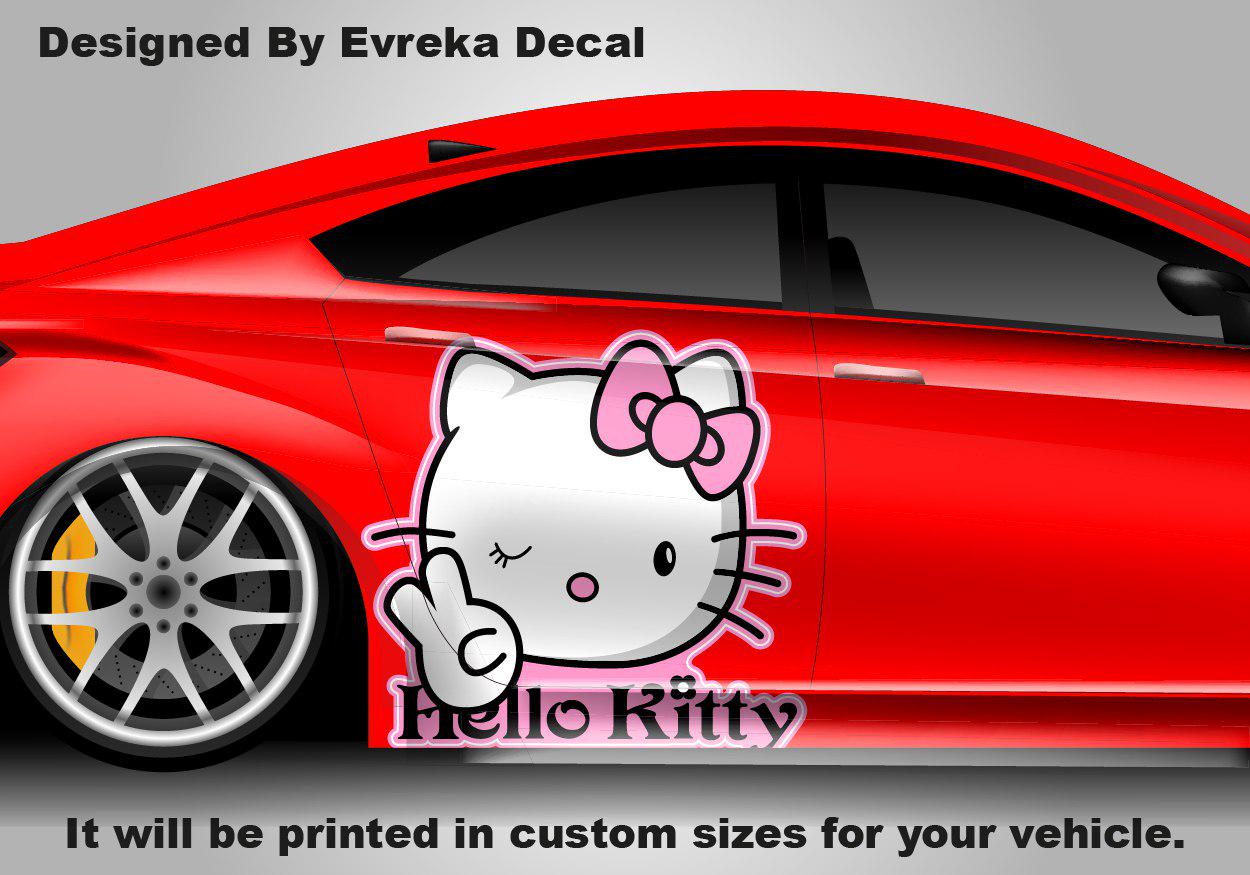 Hello Kitty Car Decals: Cuteness On the Go! Car Vinyl | Comics character, Designed Car Livery, Cast Vinyl Wrap - Evreka Decal