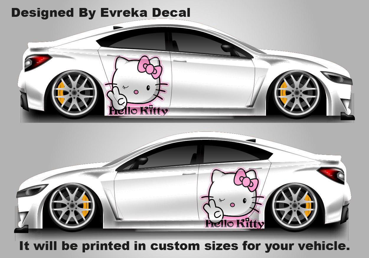 Hello Kitty Car Decals: Cuteness On the Go! Car Vinyl | Comics character, Designed Car Livery, Cast Vinyl Wrap - Evreka Decal