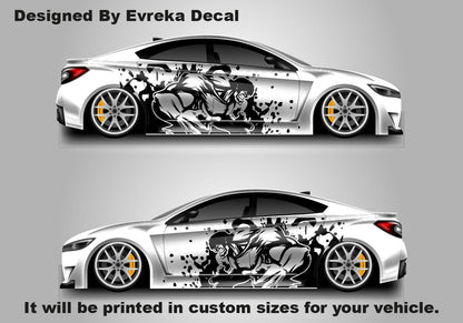 2x Hulk, Car Livery, Cast Vinyl Wrap, Universal Size, Car Wrap, Car Decal, Car Foil Design