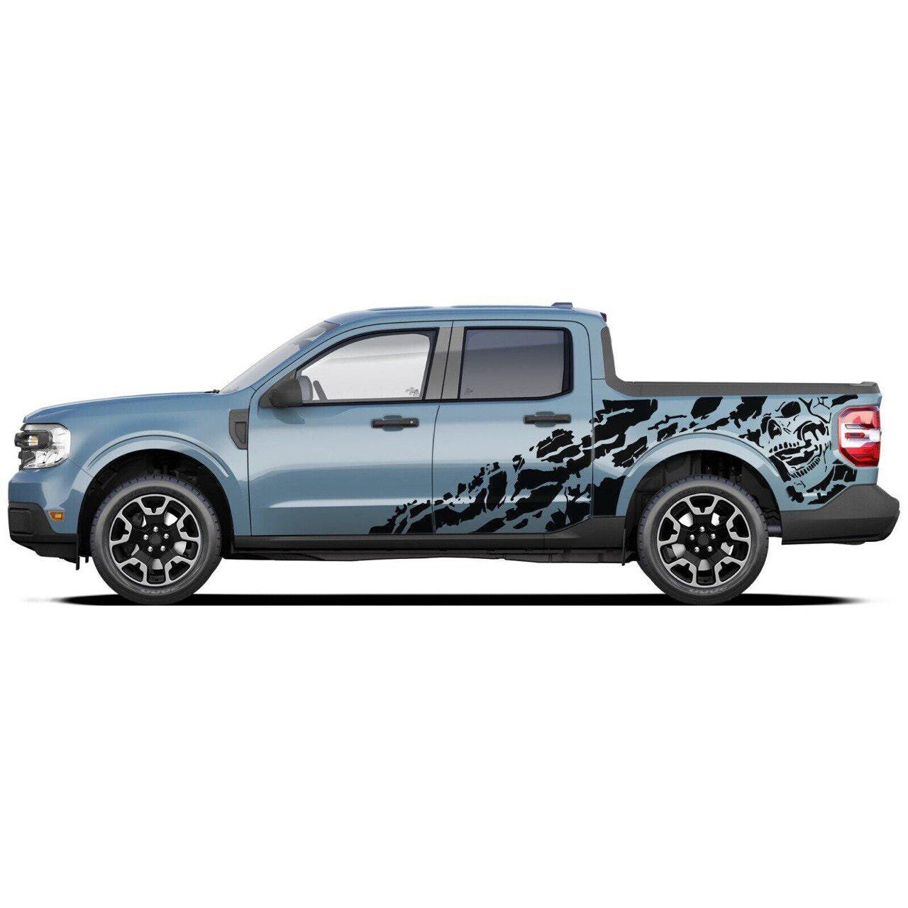 Nightmare side graphics stickers decals compatible with Ford Maverick Both Sides
