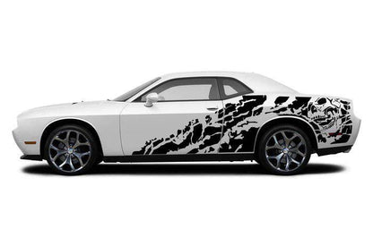 Nightmare side graphics, decals compatible with Dodge Challenger