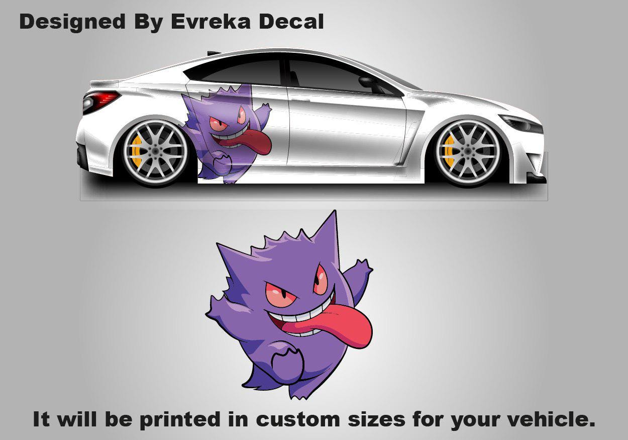 Gengar Car Decals: Car Vinyl | Comics character, Pokemon character, Designed Car Livery, Cast Vinyl Wrap