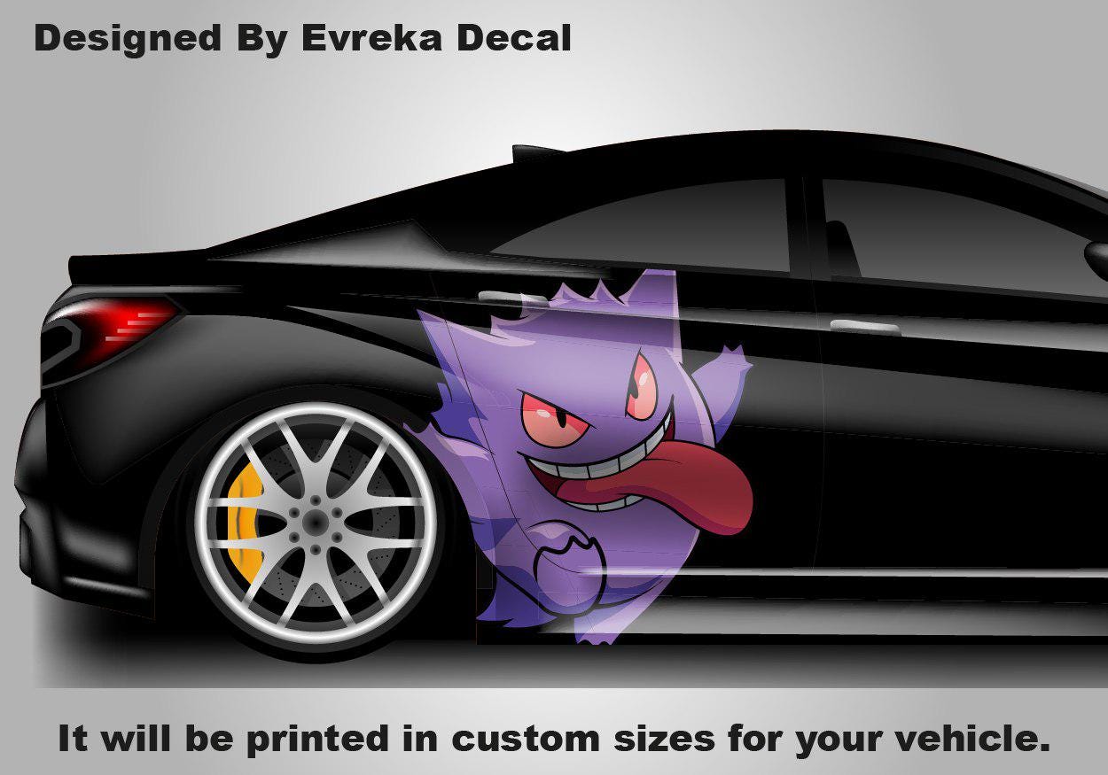 Gengar Car Decals: Car Vinyl | Comics character, Pokemon character, Designed Car Livery, Cast Vinyl Wrap
