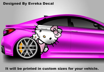 Hello Kitty Car Decals: Cuteness On the Go! Car Vinyl | Comics character, Designed Car Livery, Cast Vinyl Wrap