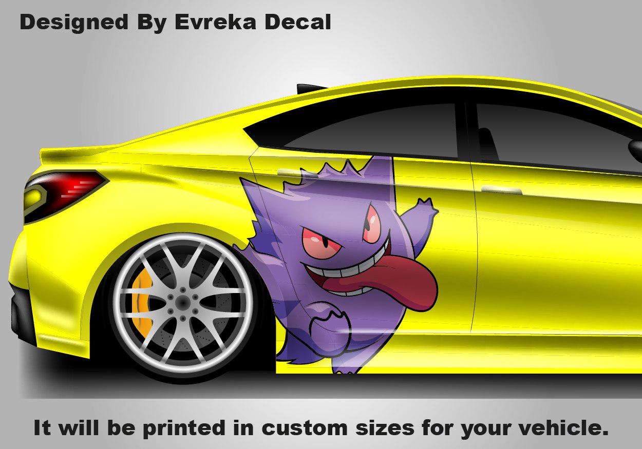 Gengar Car Decals: Car Vinyl | Comics character, Pokemon character, Designed Car Livery, Cast Vinyl Wrap