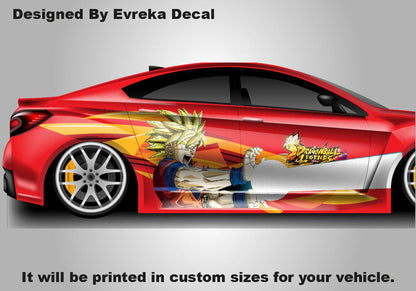 Goku Car Decal, Dragon Ball Legends Anime, Car Livery, Cast Vinyl Wrap, Universal Size, Car Wrap, Car Decal, Car Foil Design