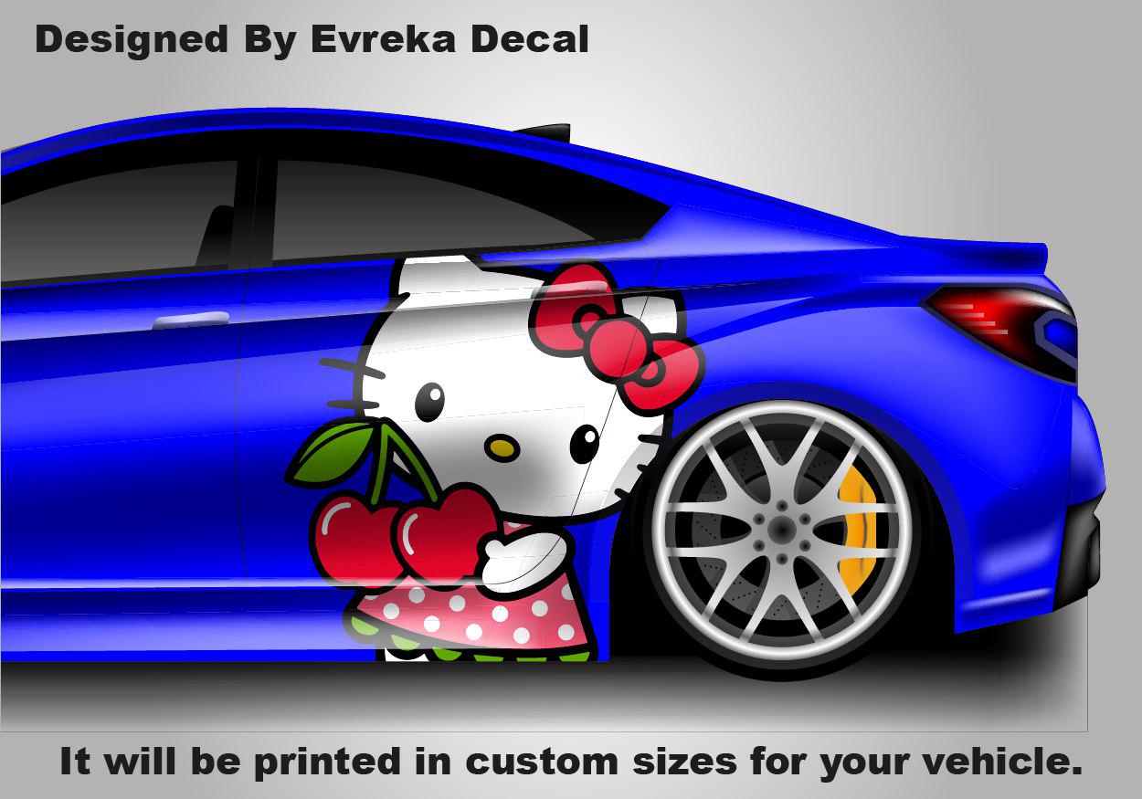 Hello Kitty Car Decals: Cuteness On the Go! Car Vinyl | Comics character, Designed Car Livery, Cast Vinyl Wrap