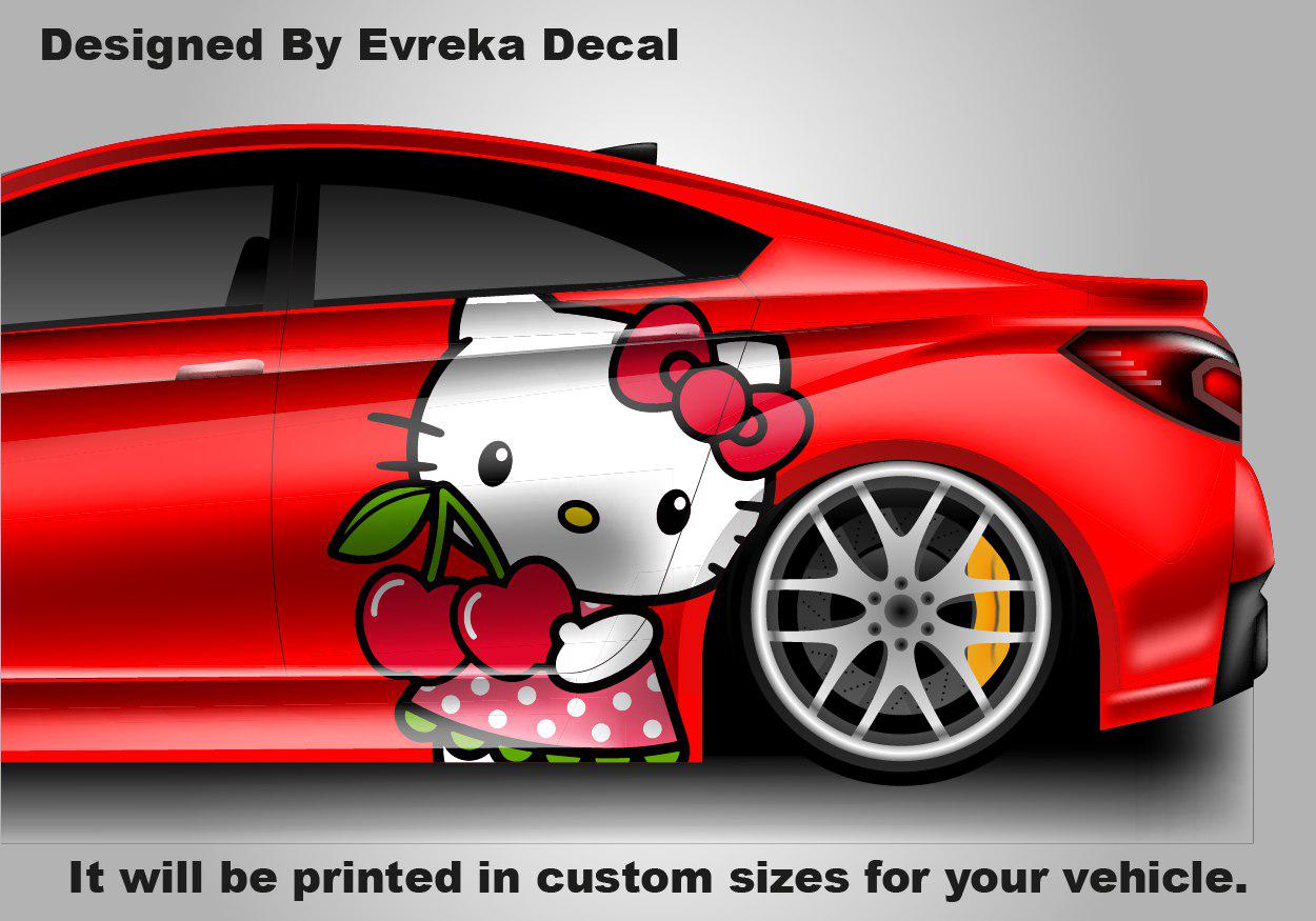 Hello Kitty Car Decals: Cuteness On the Go! Car Vinyl | Comics character, Designed Car Livery, Cast Vinyl Wrap