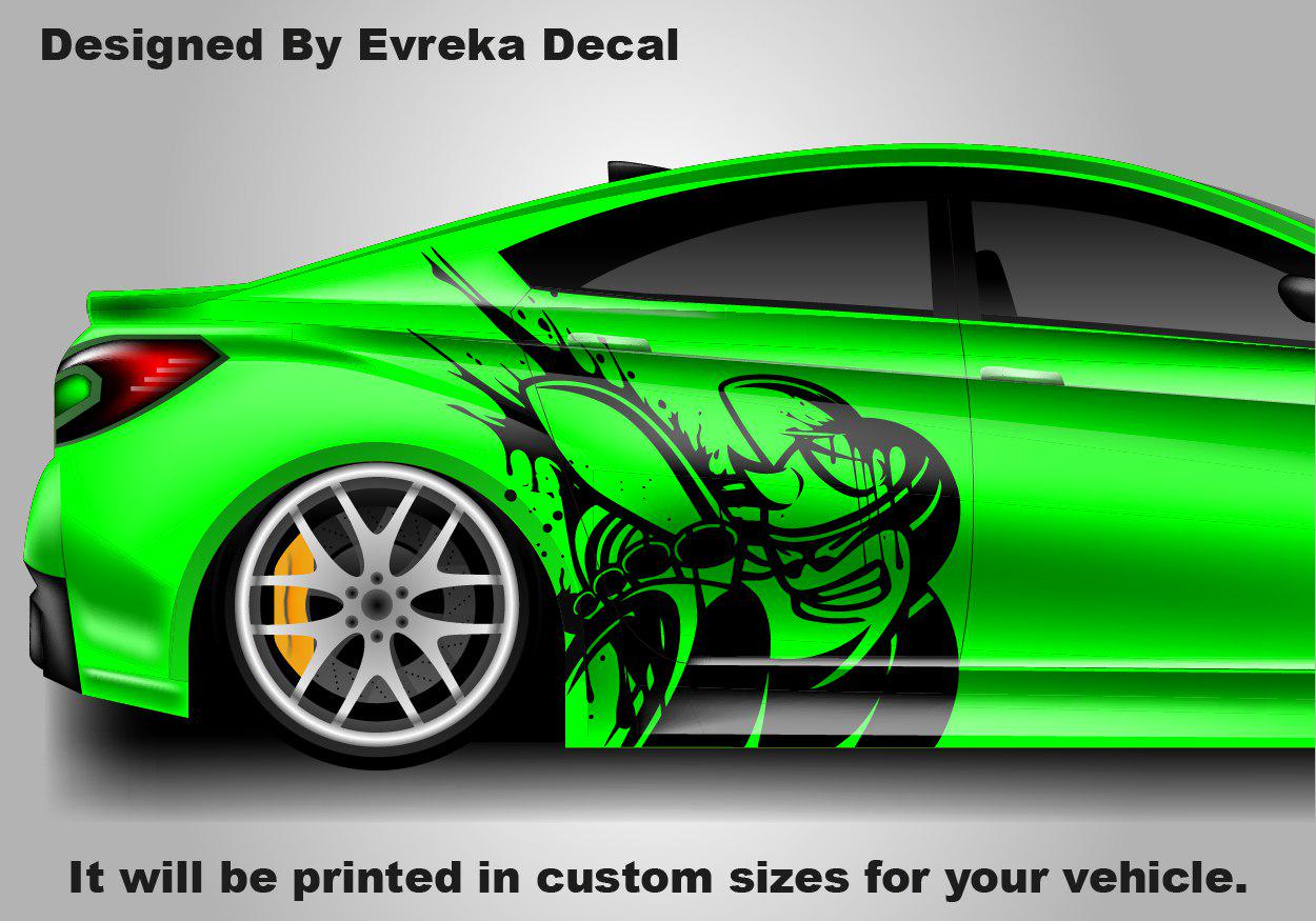 2 x Bumble Bee decal, INCLUDES Both Sides, kit for 2015-2020 Dodge Challenger Charger Hellcat SRT Scatpack Side Fender Vinyl Decal car decal