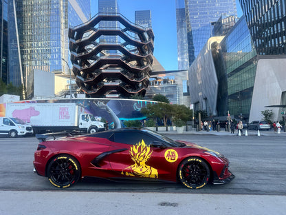 Goku Both Side x2, Anime, Car Livery, Cast Vinyl Wrap, Universal Size, Car Wrap, Car Decal, Car Foil Design