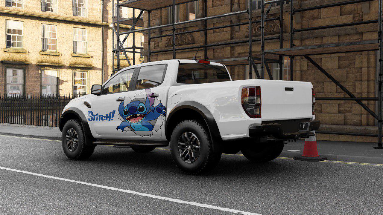 Stitch, Car Livery, Cast Vinyl Wrap, Universal Size, Car Wrap, Car Decal, Car Foil Design