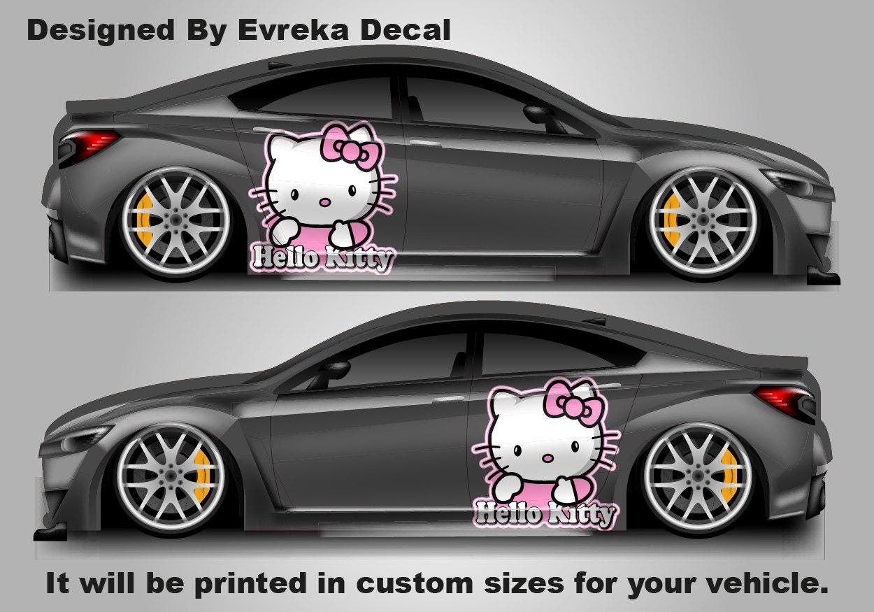 Hello Kitty Car Decals: Cuteness On the Go! Car Vinyl | Comics character, Designed Car Livery, Cast Vinyl Wrap