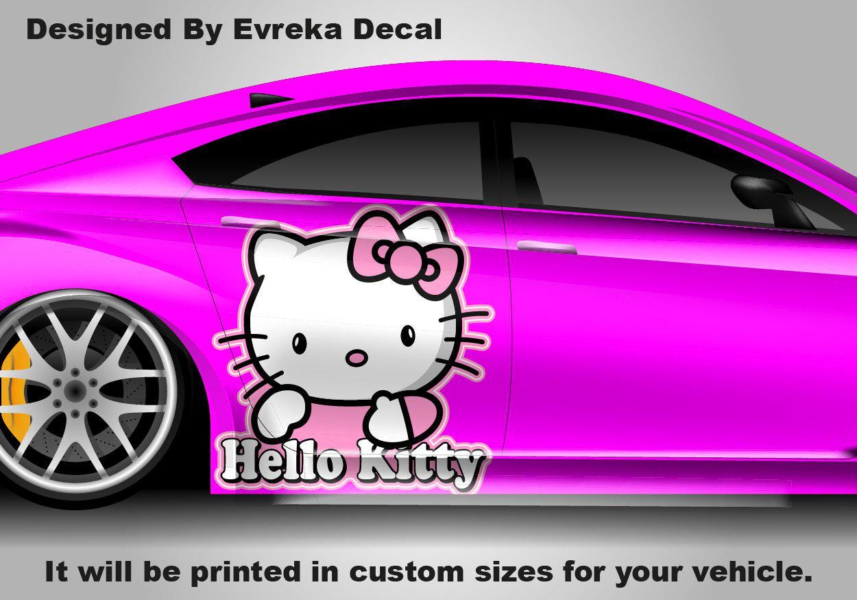 Hello Kitty Car Decals: Cuteness On the Go! Car Vinyl | Comics character, Designed Car Livery, Cast Vinyl Wrap