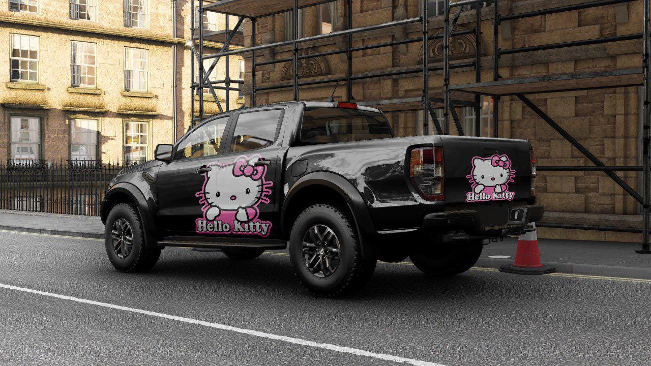 Hello Kitty Car Decals: Cuteness On the Go! Car Vinyl | Comics character, Designed Car Livery, Cast Vinyl Wrap
