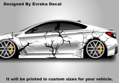 Paint Cracks Accent DIY Kit Car Decal Car Design Wrap Car Livery
