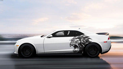 Angry Gorilla Kong Sticker / Decal- INCLUDES BOTH Sides. Decal Sticker King Kong Growling Gorilla | Side of Car Graphic | Vinyl Decal |