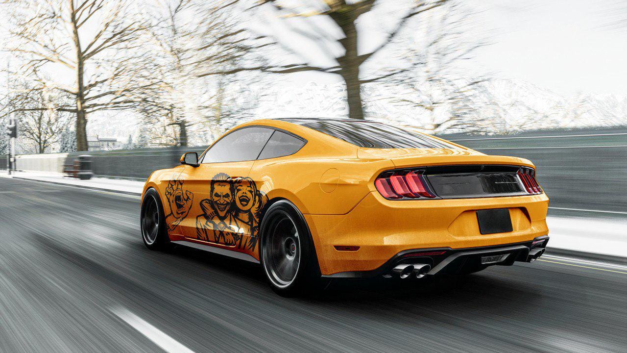 Harley Quinn Premium Customizable Vinyl Car Wrap - High-Quality Vehicle Wraps for Cars, Trucks, SUVs - Durable, Weather-Resistant Auto Wraps