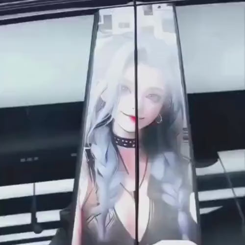 Harley Quınn Car Doors Livery Pillar Decal Sticker Wrap - Harley Quınn Car Decal - high quality graphics - fits for any vehicle