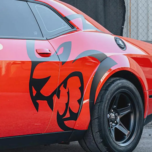 2x Oversized Hellcat Decal, Vinyl Wrap, Graphics, Charger, Challenger, SRT, Mopar - Evreka Decal
